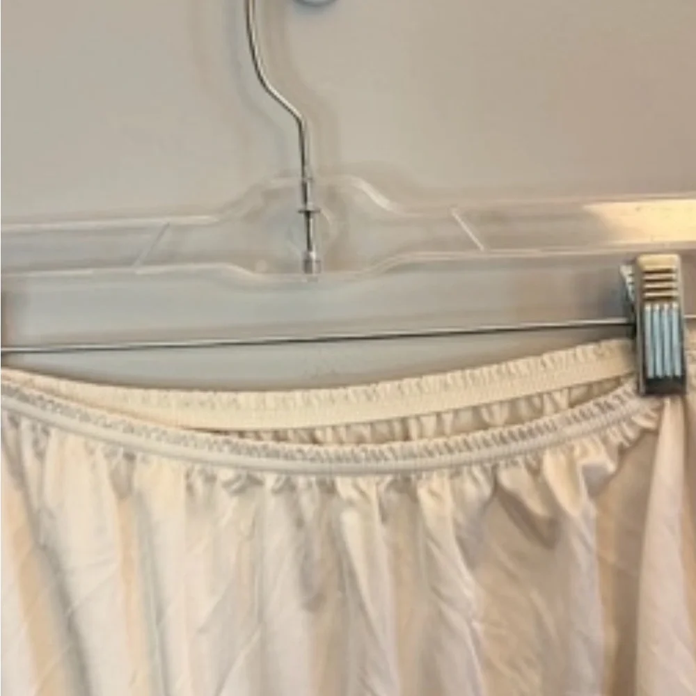 Vanity Fair Cream Maxi Slip Skirt